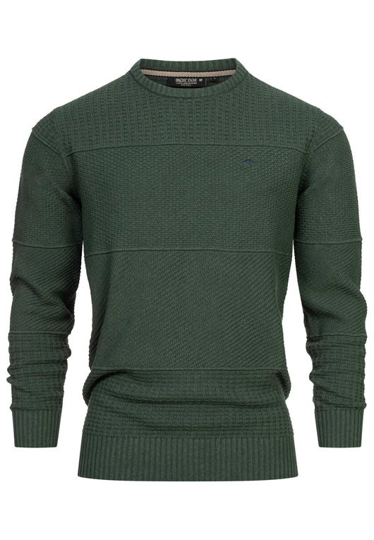 Indicode Herren INJustice Strickpullover mit Rundhals-Ausschnitt - INDICODE