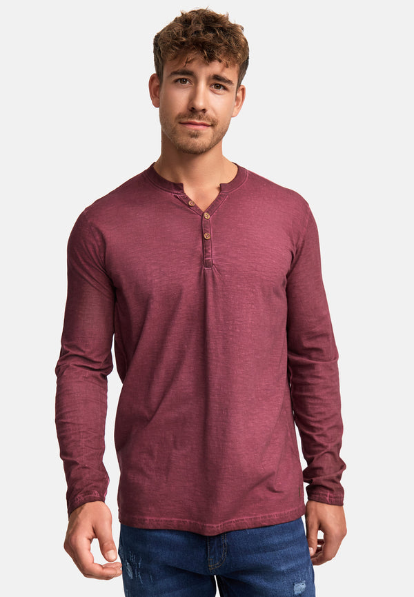 Indicode Herren INKilsone Langarmshirt aus 100% Baumwolle