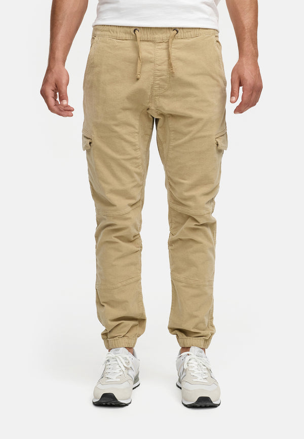 Indicode Men's Walker Cargo Pants Made of 98% Cotton (Stretch Cord)