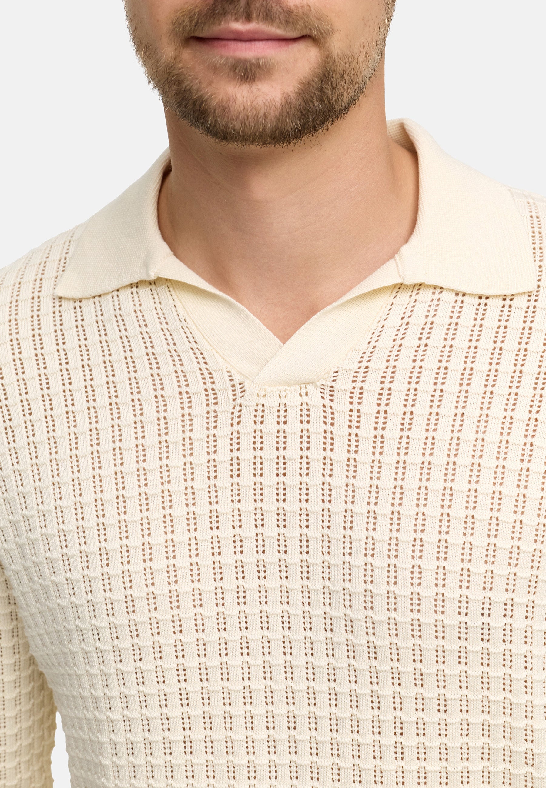 Strickpullover JFLane polo knit Produktbild
