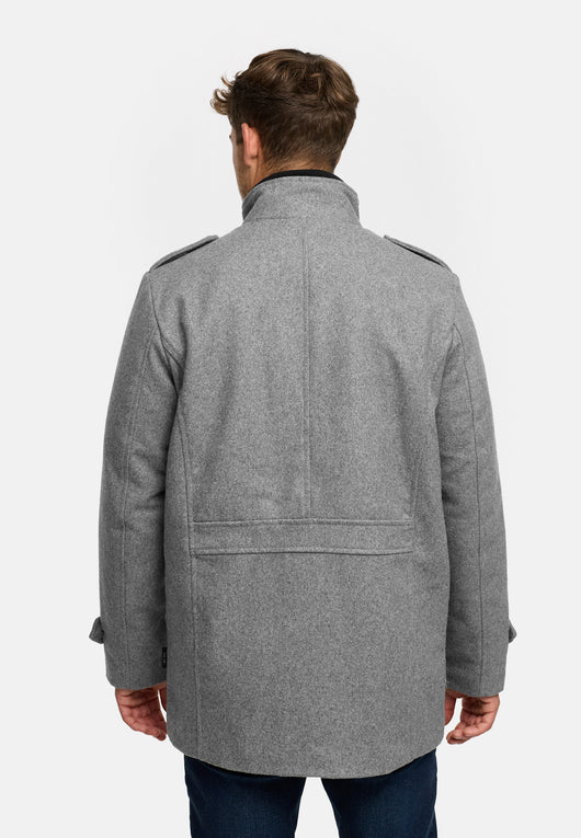 Indicode men's Brandon short coat with stand-up collar