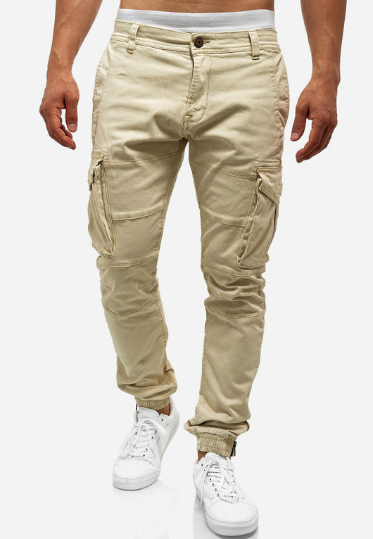 Indicode Men's Alex 6 Pocket Cotton Cargo Pants