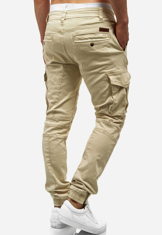 Indicode Men's Alex 6 Pocket Cotton Cargo Pants