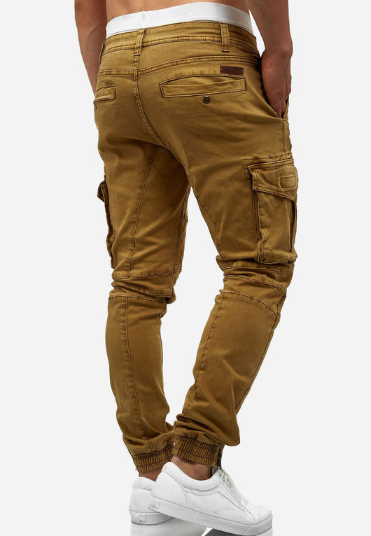 Indicode Men's Alex 6 Pocket Cotton Cargo Pants