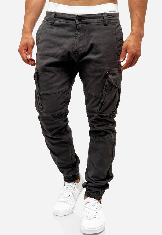Indicode Men's Alex 6 Pocket Cotton Cargo Pants