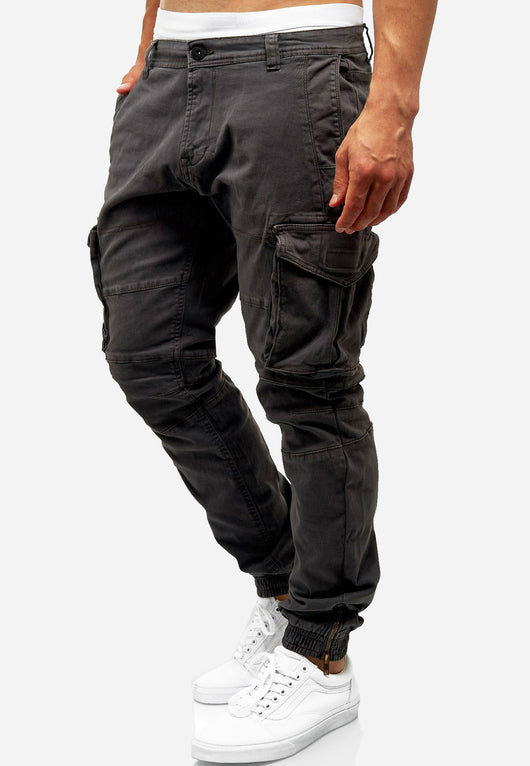 Indicode Men's Alex 6 Pocket Cotton Cargo Pants