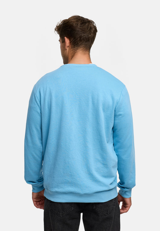 Indicode men's Holt sweatshirt with ribbed cuffs made from a cotton blend