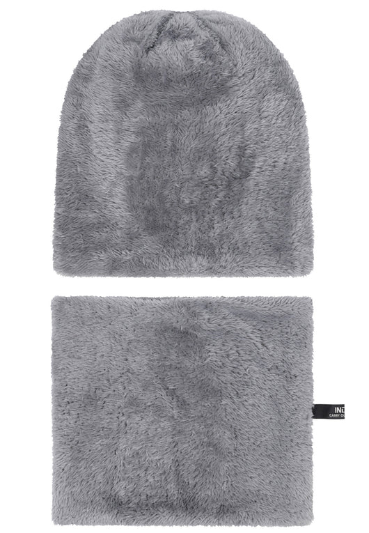 Indicode Men's Siracusa Winter Set Hat & Scarf with Fleece Lining (Teddyfleece)