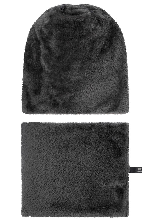 Indicode Men's Siracusa Winter Set Hat & Scarf with Fleece Lining (Teddyfleece)