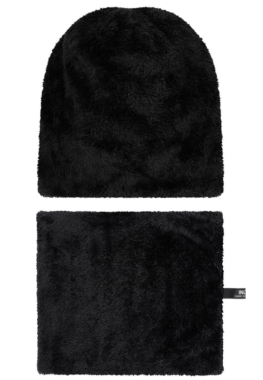 Indicode Men's Siracusa Winter Set Hat & Scarf with Fleece Lining (Teddyfleece)