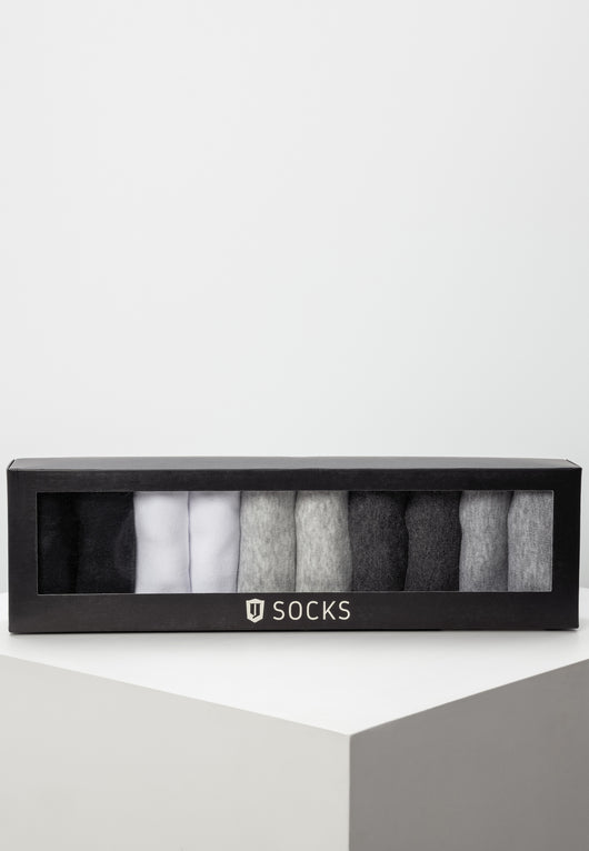 Indicode men's Melvin 10-pack sneakers made of 75% cotton