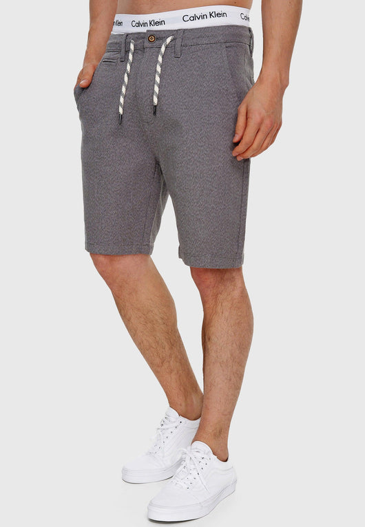 Indicode Men's Stephenson chino shorts with 5 pockets made of 98% cotton