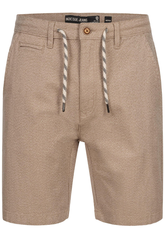 Indicode Men's Stephenson chino shorts with 5 pockets made of 98% cotton