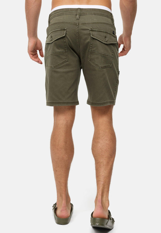 Indicode Herren INDiago Shorts mit 4 Taschen und Kordel aus 70% Baumwolle - INDICODE