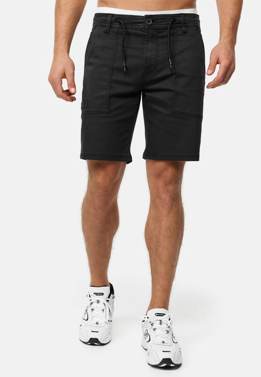 Indicode Herren INDiago Shorts mit 4 Taschen und Kordel aus 70% Baumwolle - INDICODE