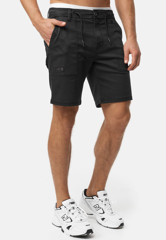 Indicode Herren INDiago Shorts mit 4 Taschen und Kordel aus 70% Baumwolle - INDICODE