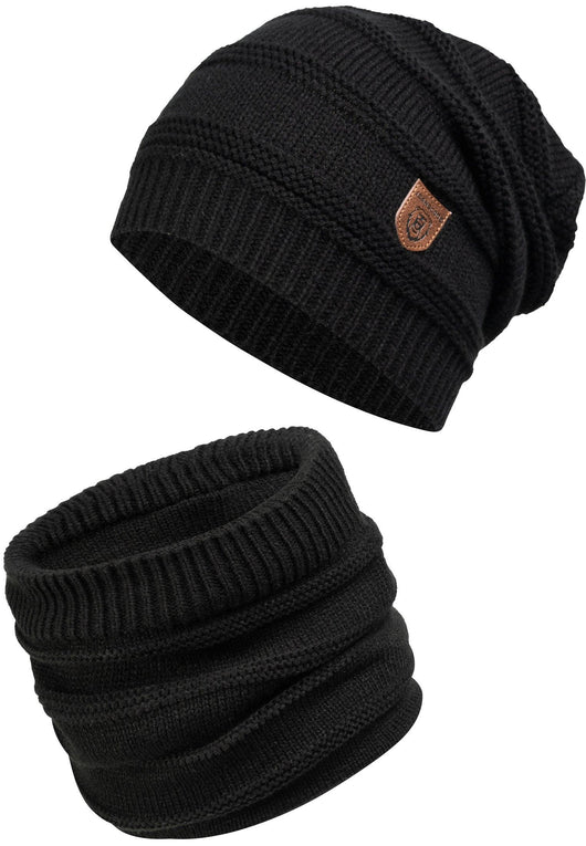 Indicode Mens Brydges Winter Hat & Scarf Set