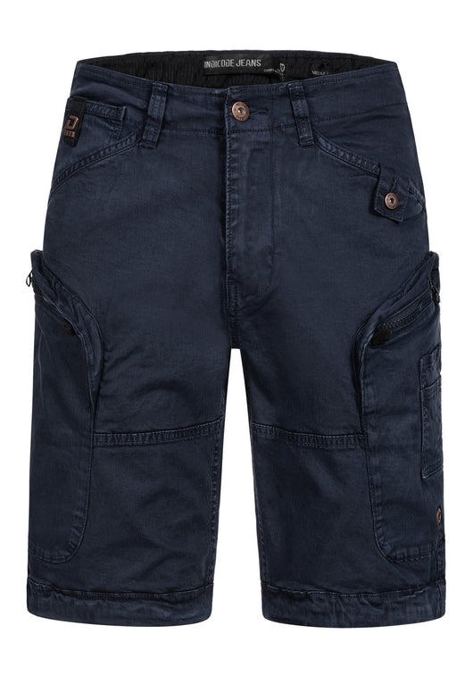 Indicode Men's Bosa Cargo Shorts with 7 pockets made of 98% cotton