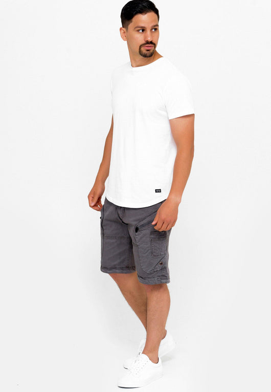 Indicode Men's Bosa Cargo Shorts with 7 pockets made of 98% cotton