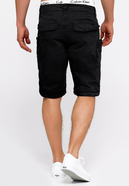 Indicode Herren Bosa Cargo Shorts mit 7 Taschen aus 98% Baumwolle