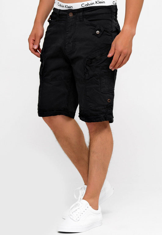 Indicode Men's Bosa Cargo Shorts with 7 pockets made of 98% cotton