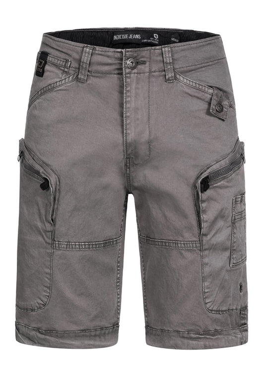 Indicode Men's Bosa Cargo Shorts with 7 pockets made of 98% cotton